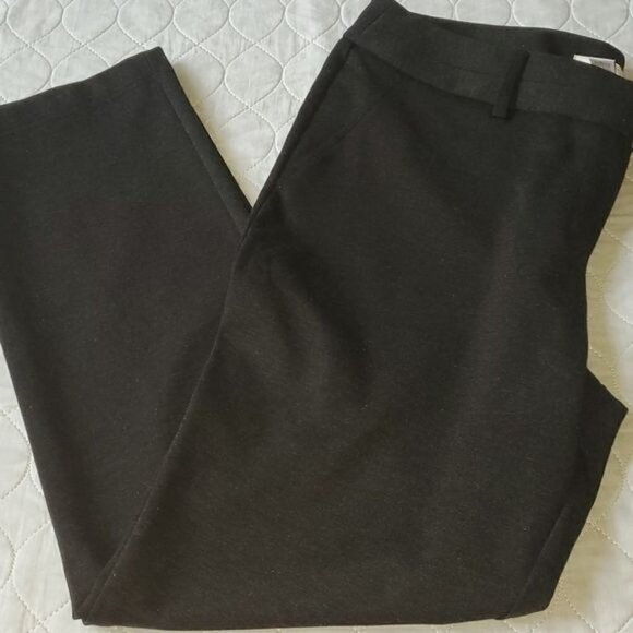 Chico's Dark Grey Dress Sz. 2 Short (16) Pants with Pockets - Picture 4 of 9